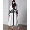 Mulheres de design de moda suave muçulmano Poliéster e spandex rendas moda jilbab abaya